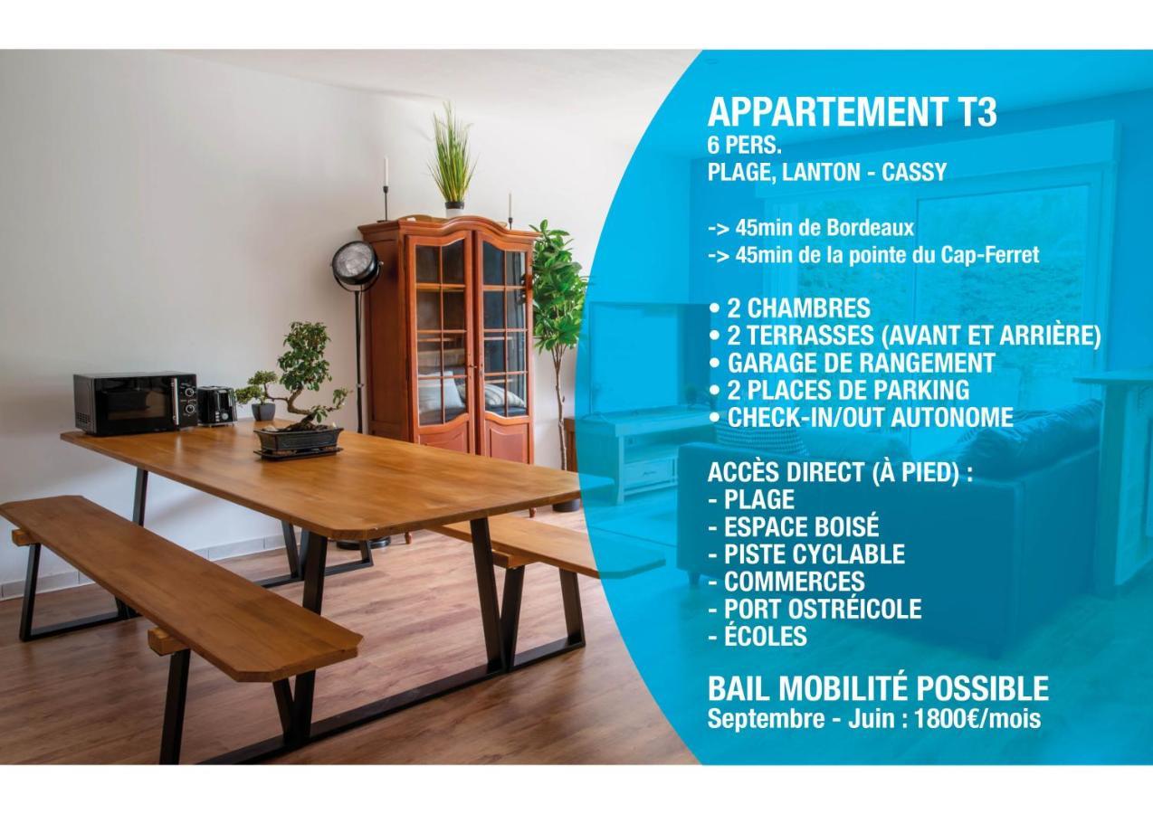 Nouveau ! Lanton Plage, 6 Voyageurs Kültér fotó